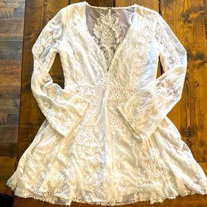 Small White lace Free People dress